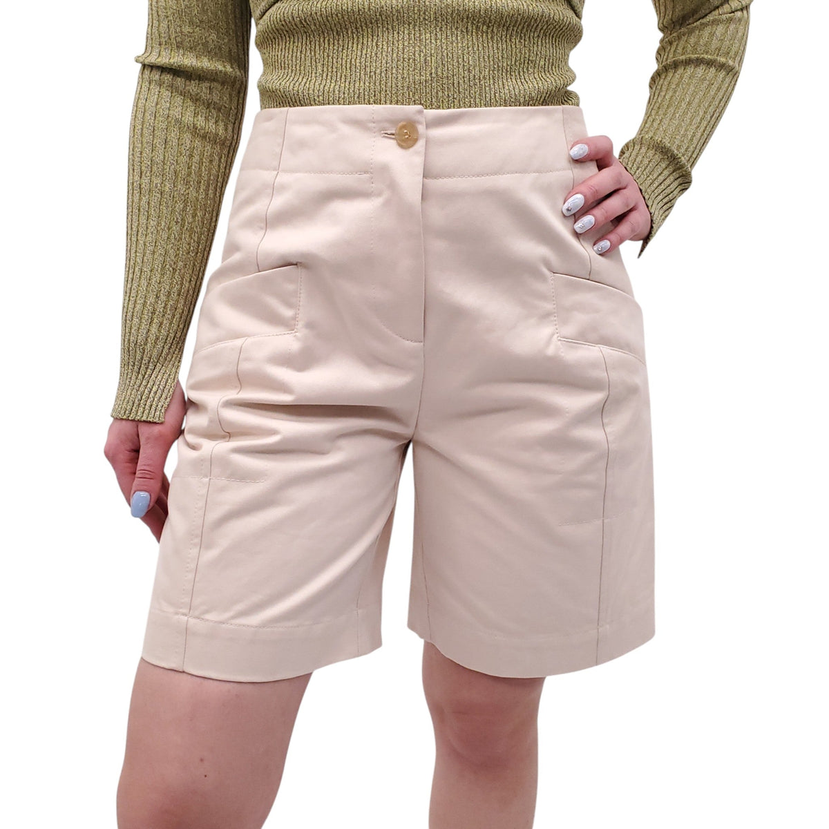 ACNE STUDIOS KHAKI SHORTS - SIZE 36