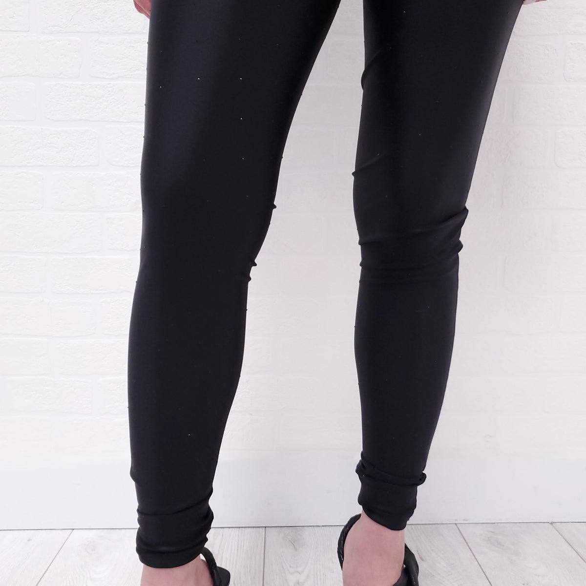 ALESSANDRA RICH BLACK RUFFLE JUMPSUIT WITH CRYSTALS - SIZE 40