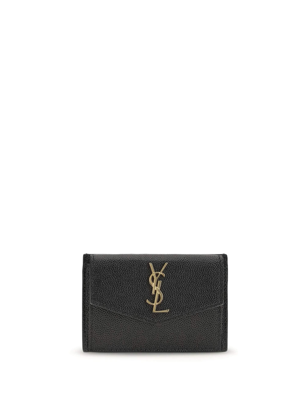 Saint Laurent Women Micro-Grain Leather Wallet