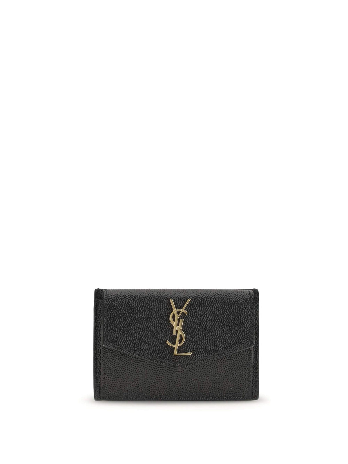 Saint Laurent Women Micro-Grain Leather Wallet