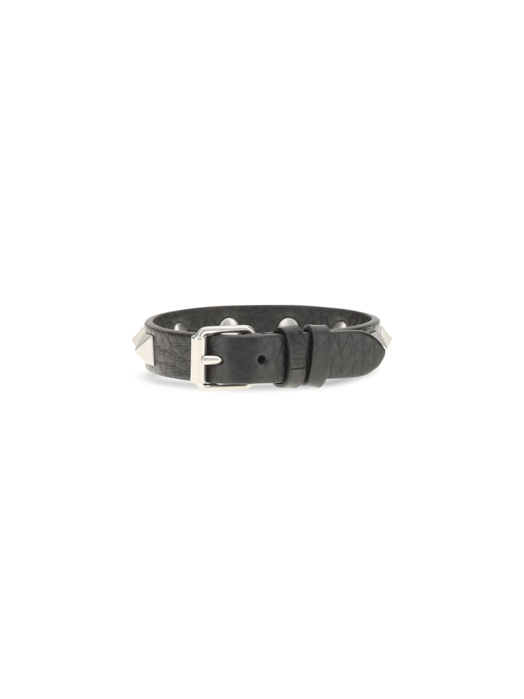 Valentino Garavani Men Rockstud Leather Bracelet