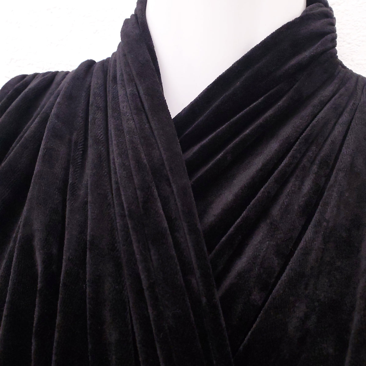 BALENCIAGA FLUID VELVET MINI DRESS - SIZE 34