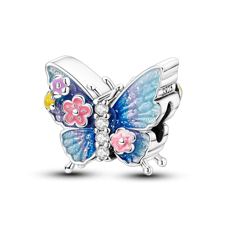 Blue Butterfly Sparkling Charm