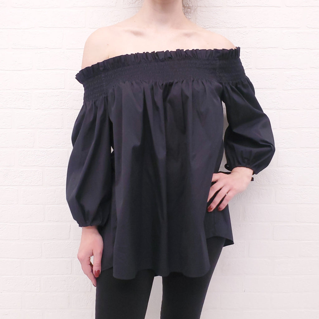 CAROLINE CONSTAS OFF THE SHOULDER BLOUSE - SIZE M