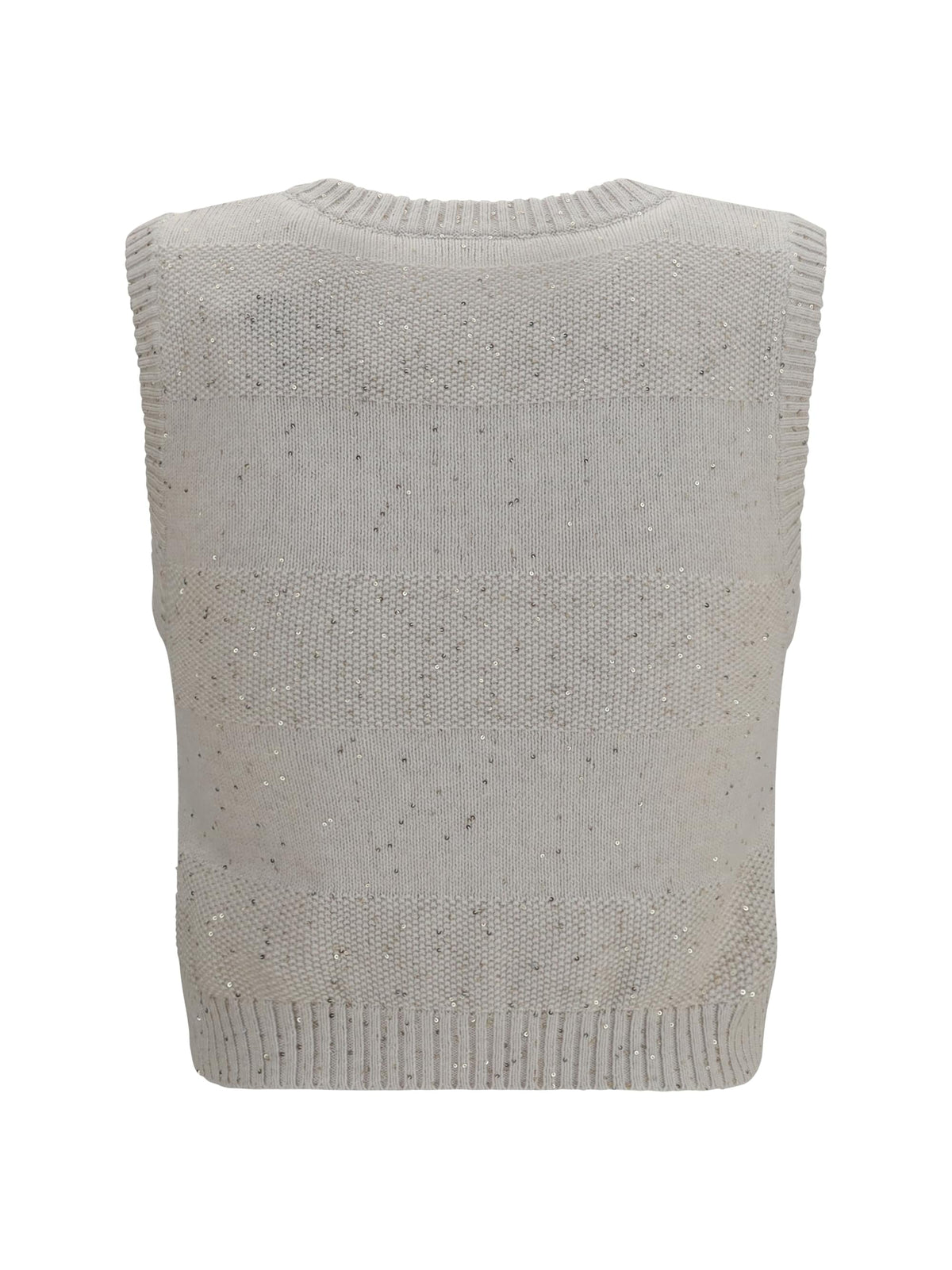 Brunello Cucinelli Women Knit And Sequin Vest