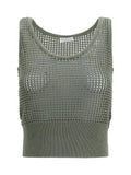 Brunello Cucinelli Women Perforated Sequin Tank Top