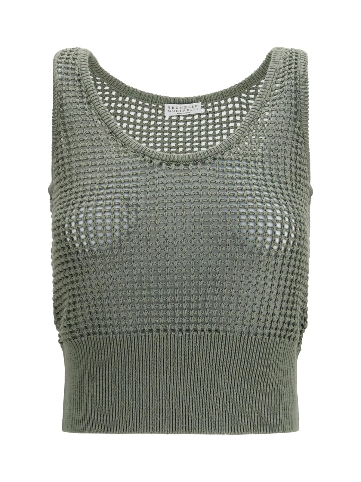 Brunello Cucinelli Women Perforated Sequin Tank Top