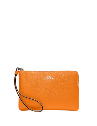 Coach Corner Zip Wristlet