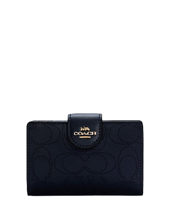 Coach Medium Corner Zip Wallet In Signature Leather