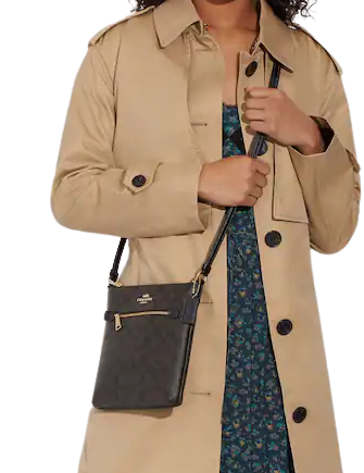 Coach Mini Rowan File Bag In Signature Canvas