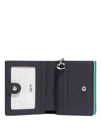 Coach Snap Wallet With Dolphin Print