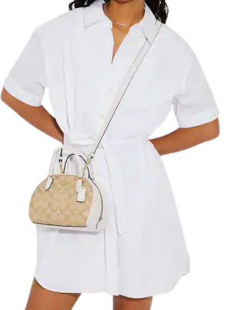 Coach Sydney Satchel In Signature Canvas