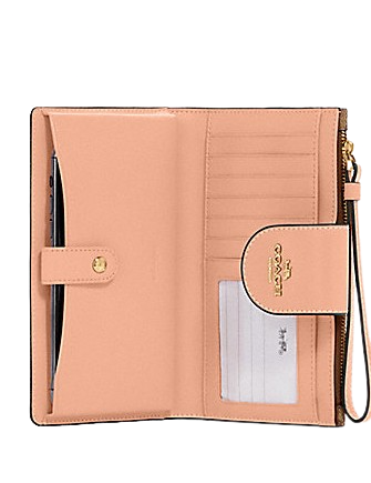Coach Tech Wallet In Colorblock Signature Canvas