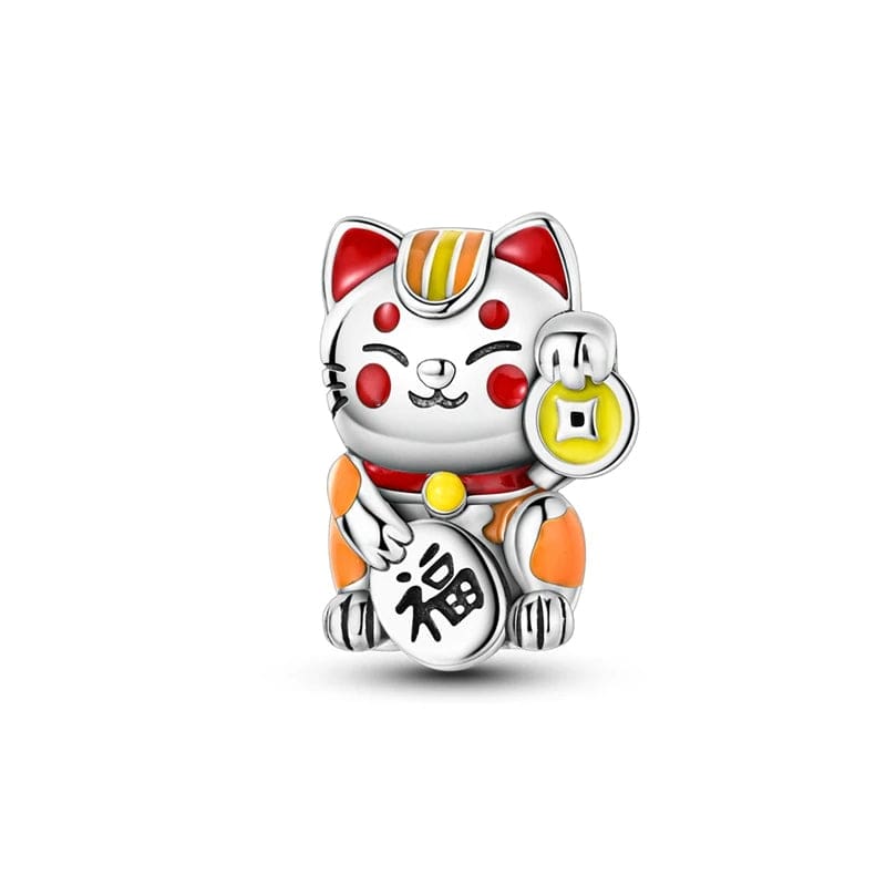 Cute Fortune Cat Charm