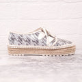 DIOR SILVER WOVEN ESPADRILLES - SIZE 37