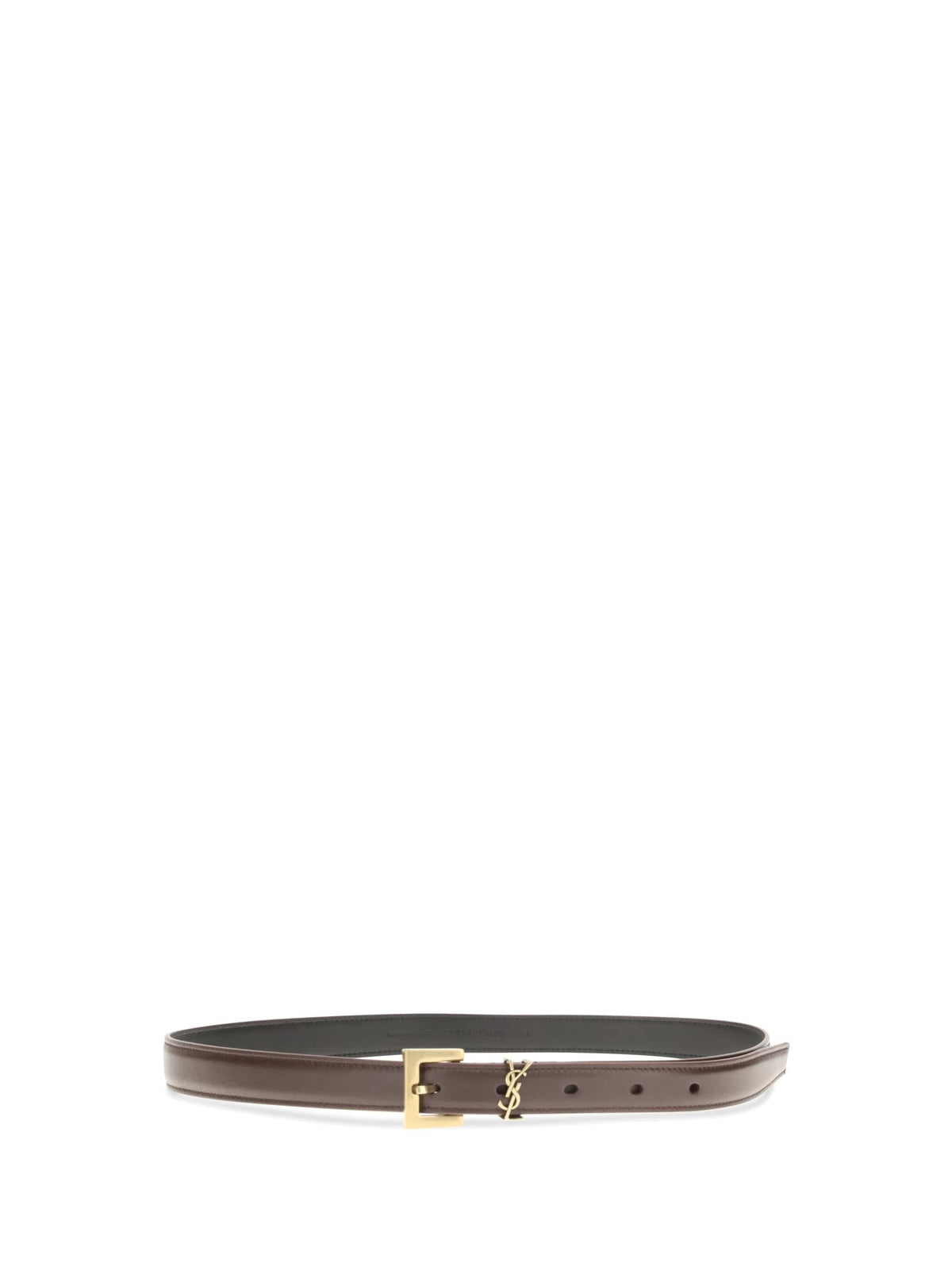 Saint Laurent Women Cassandre Slim Belt