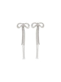 Self-Portrait Women Double Crystal Bow Earrings