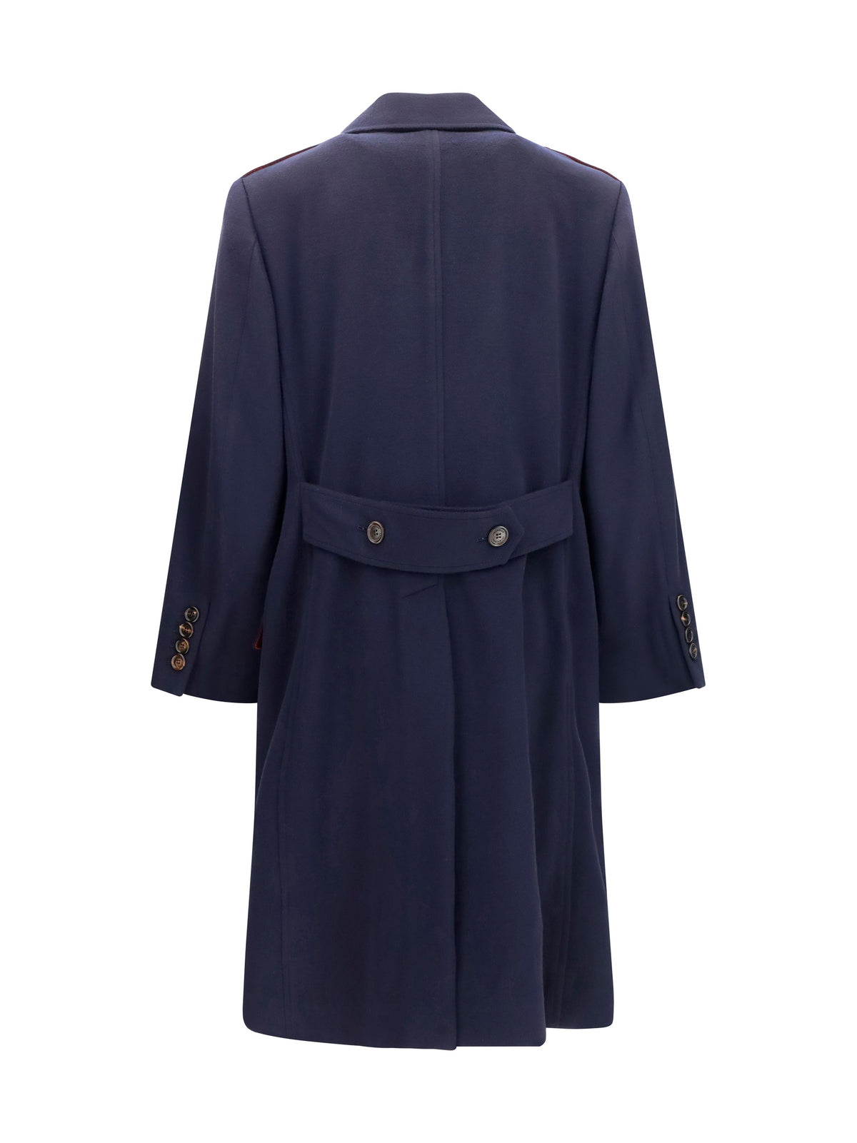 Brunello Cucinelli Men Double-Breasted Wool Coat