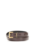 Saint Laurent Women Cassandre Slim Belt