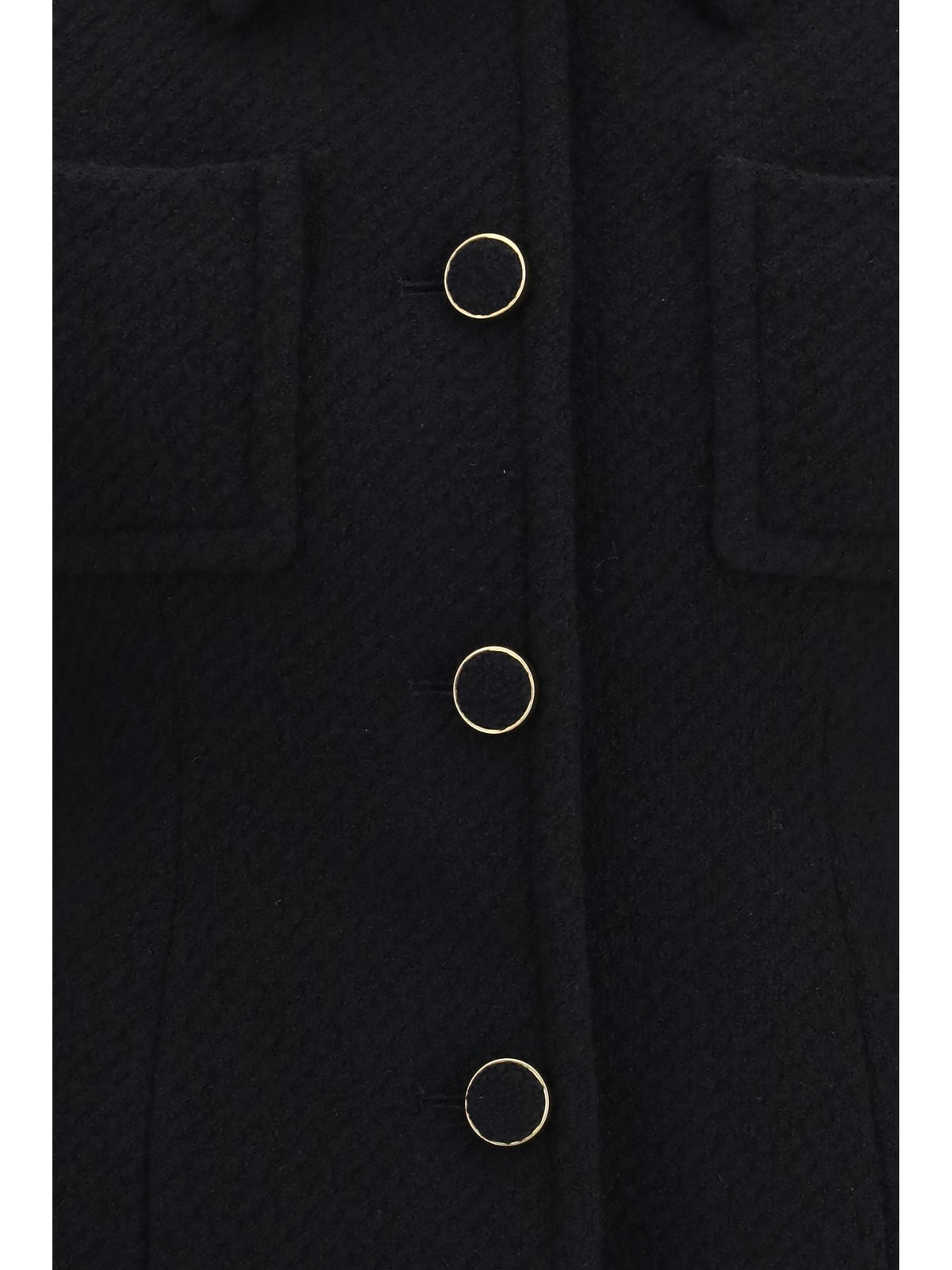 Chloé Women Cropped Single-Breasted Blazer With Fabric Buttons