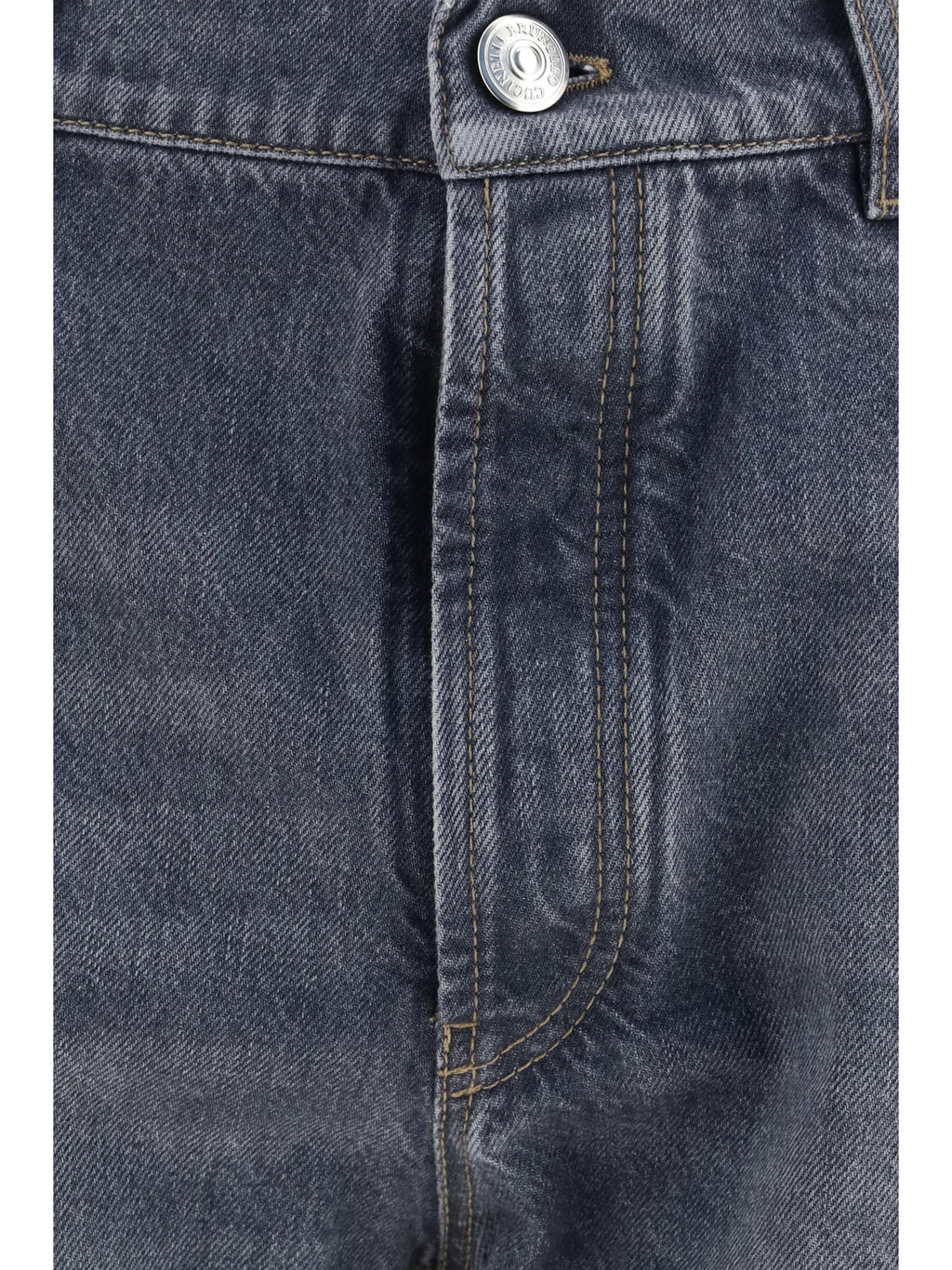 Brunello Cucinelli Men Straight-Leg Turn-Up Jeans