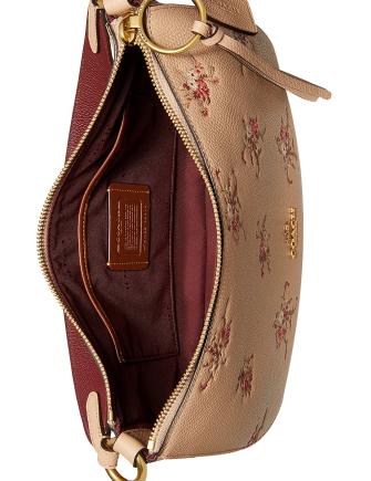 Coach Floral Print Leather Sutton Crossbody
