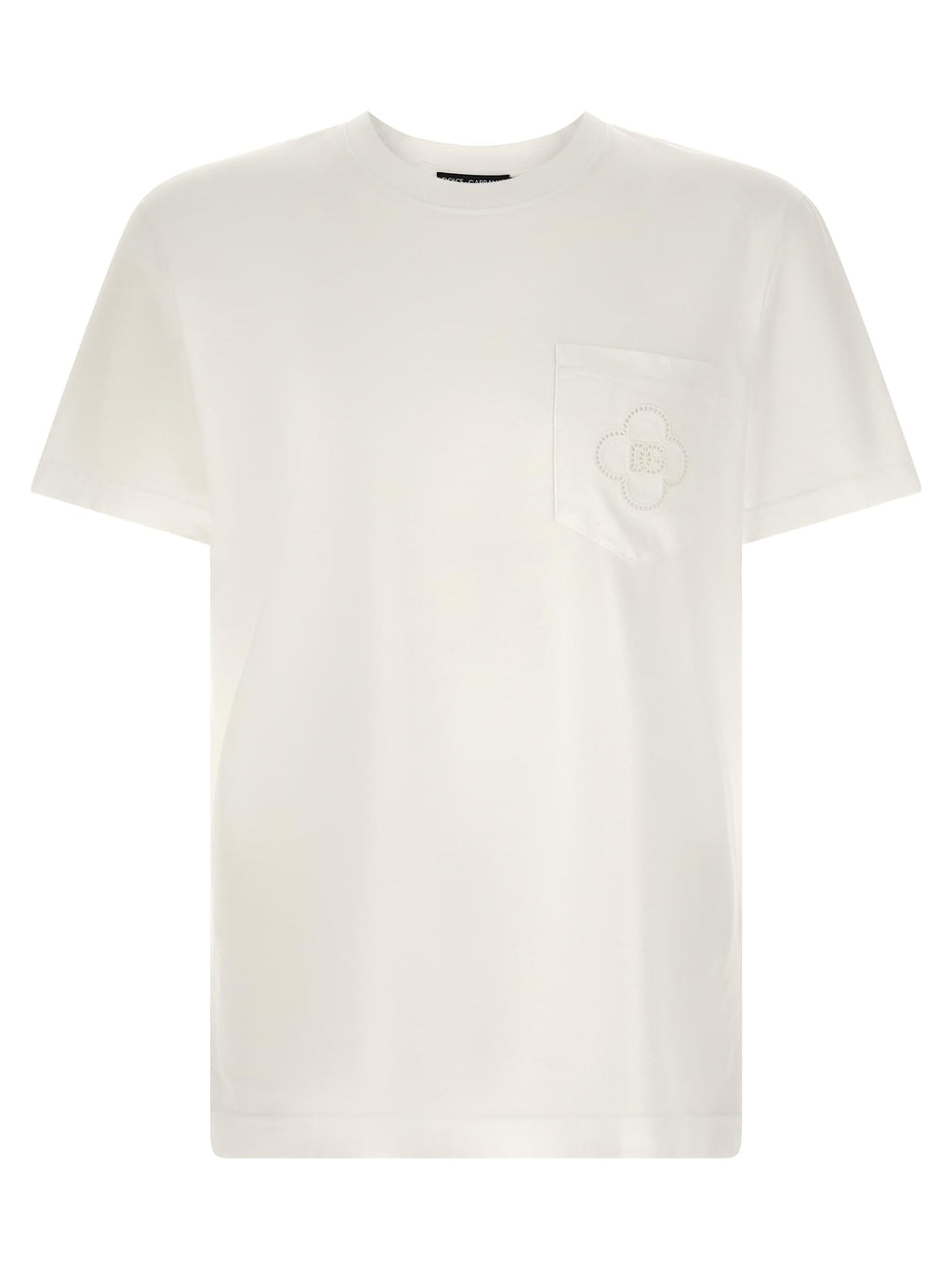 Dolce & Gabbana Men Openwork Logo T-Shirt