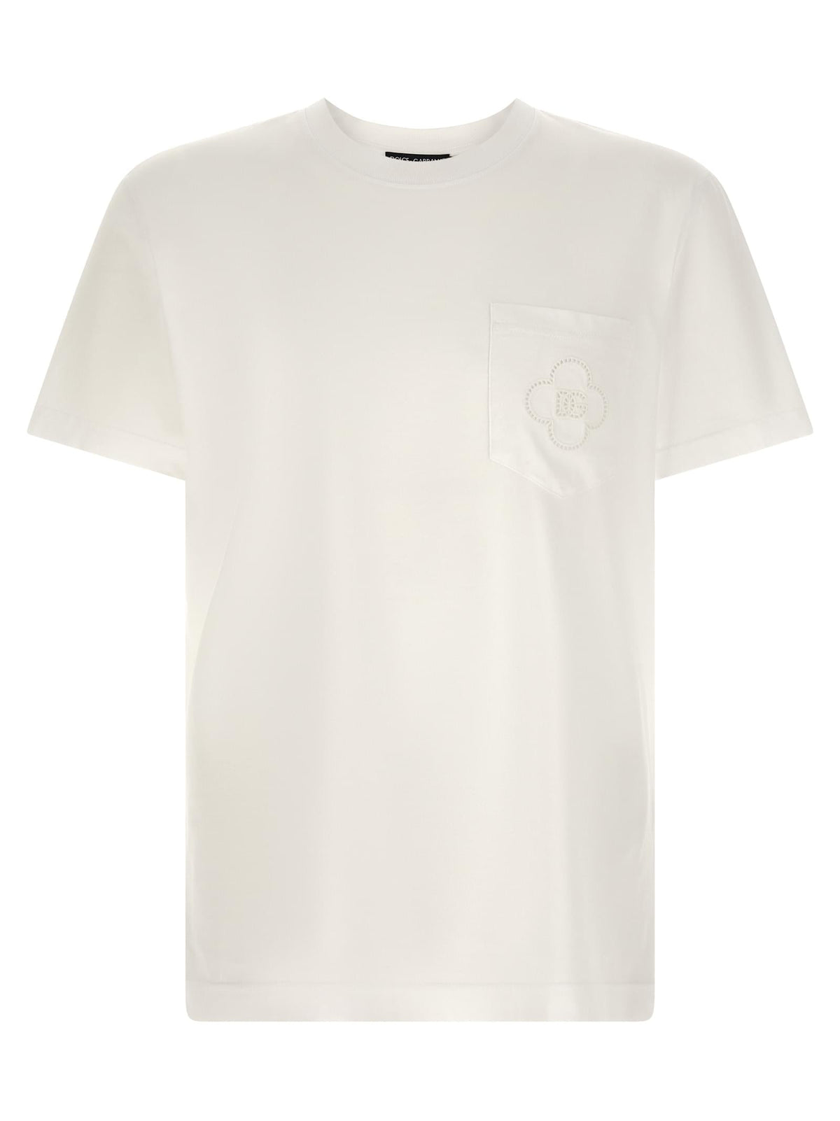 Dolce & Gabbana Men Openwork Logo T-Shirt