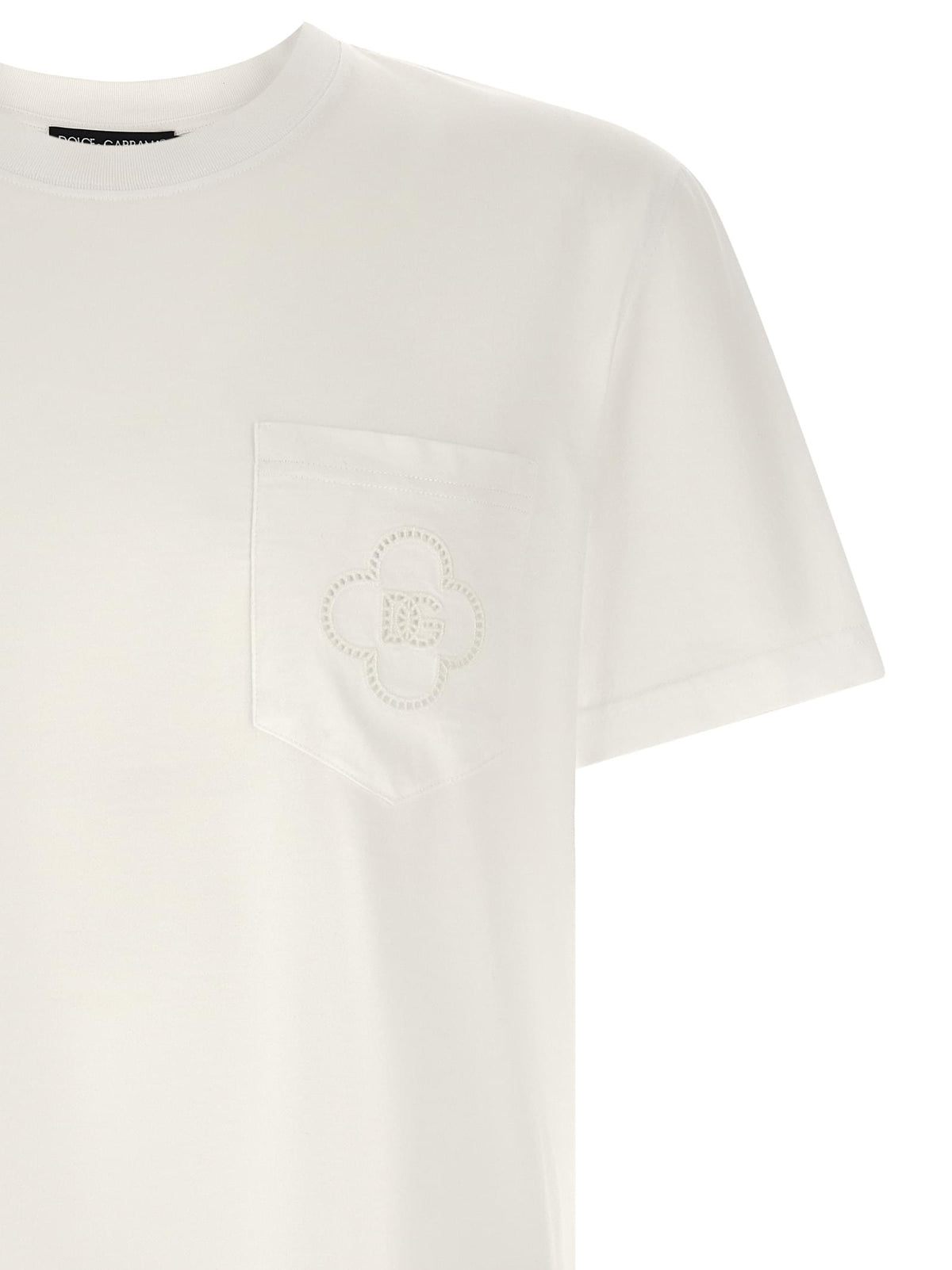 Dolce & Gabbana Men Openwork Logo T-Shirt