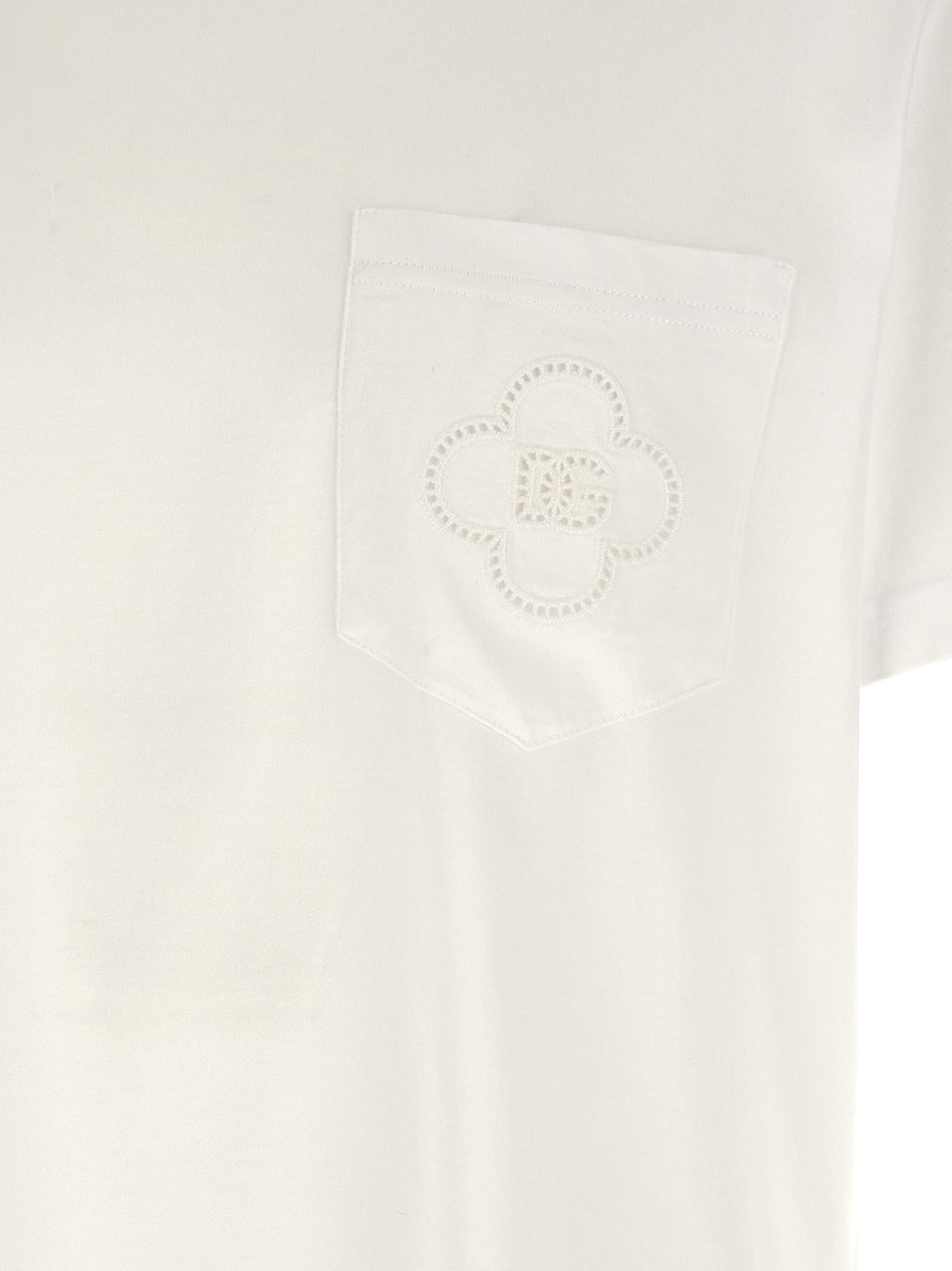 Dolce & Gabbana Men Openwork Logo T-Shirt