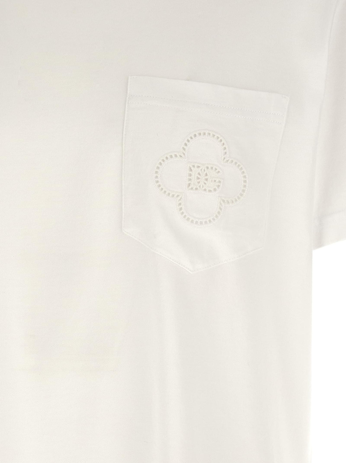 Dolce & Gabbana Men Openwork Logo T-Shirt