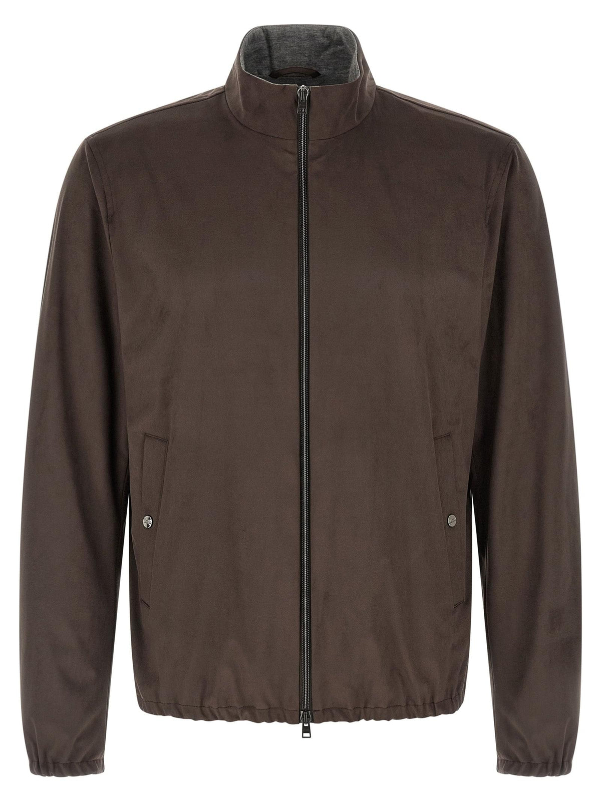 Herno Men Suede Effect Jacket