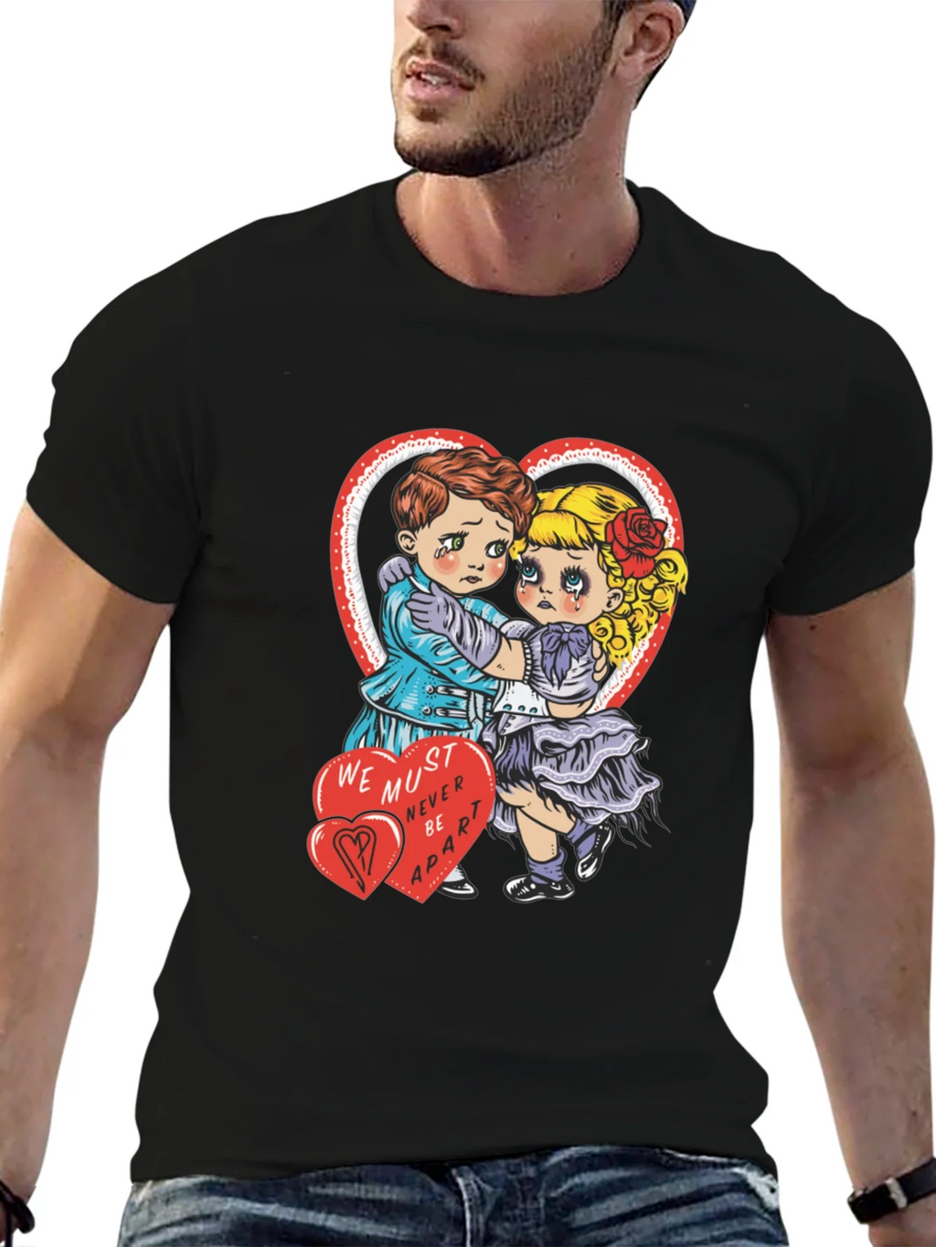 Sad Lovers Graphic Tee - Heart Valentines