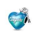 Graduation 2025 Heart Charm