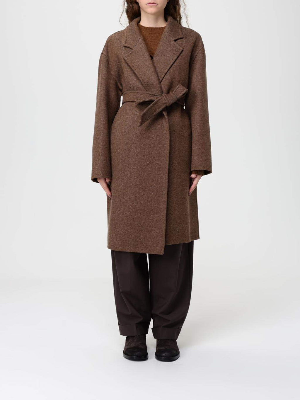 Max Mara Coat Woman Tobacco