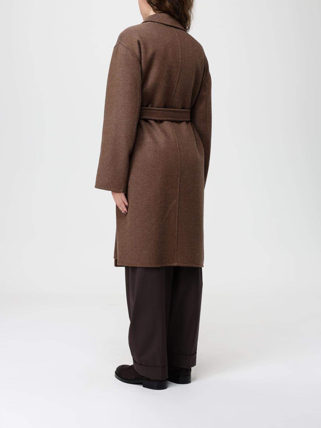 Max Mara Coat Woman Tobacco