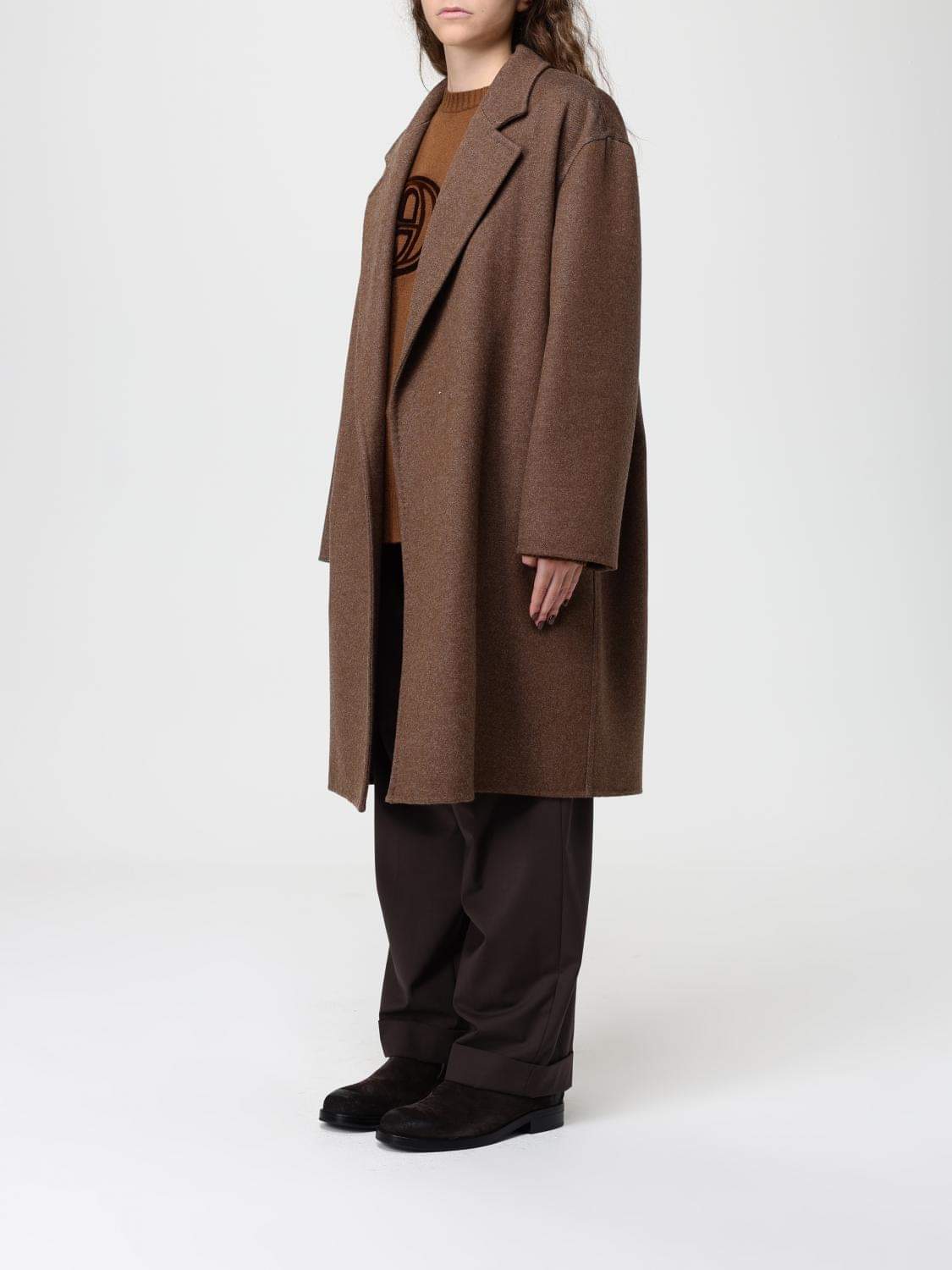 Max Mara Coat Woman Tobacco