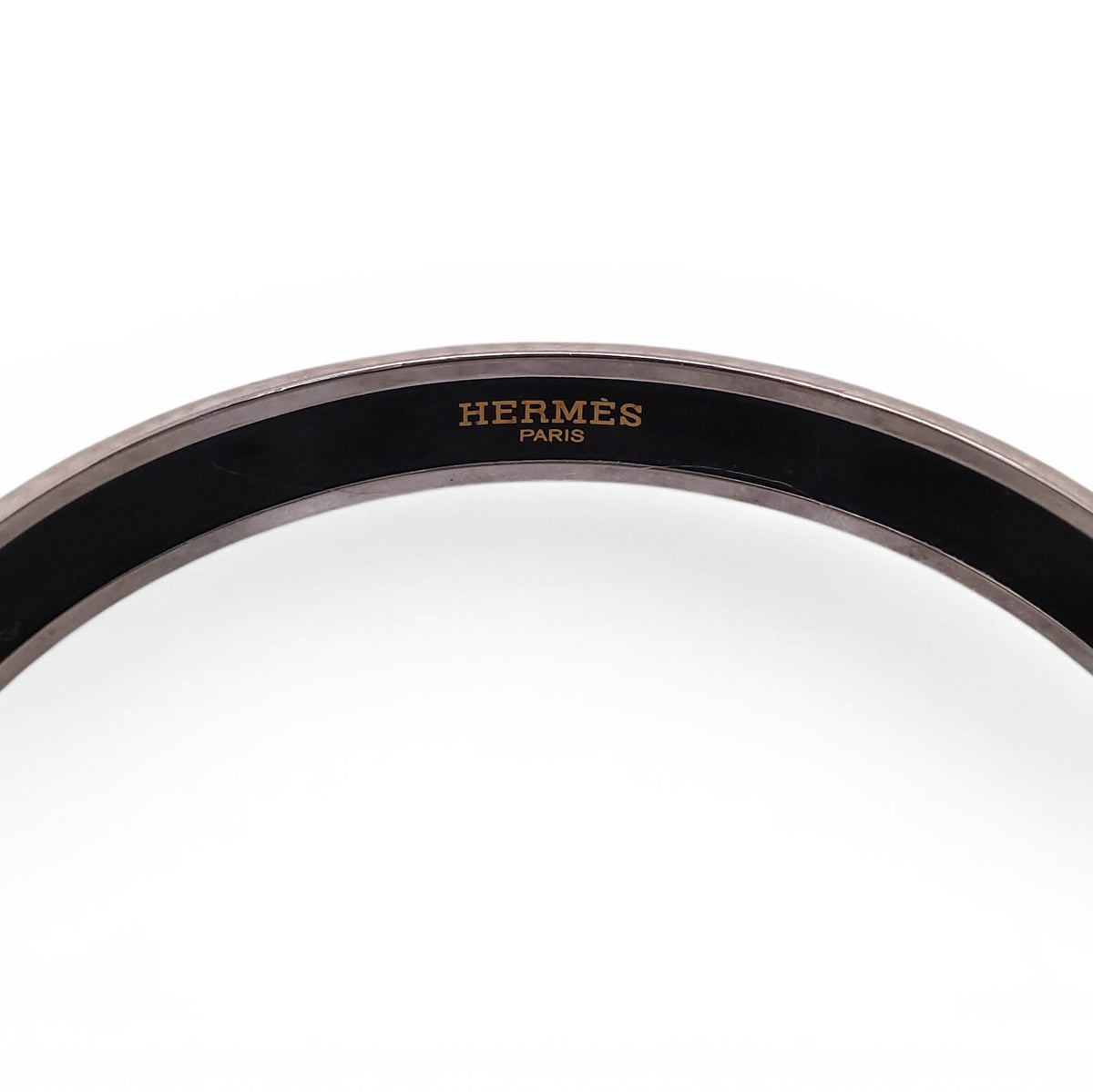 HERMÈS THIN BELT BUCKLE PATTERNED BANGLE - SIZE 70 MM