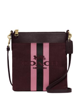 Coach Horse And Carriage Jacquard Kitt Crossbody