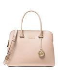 Michael Michael Kors Houston Double Zip Crossgrain Leather Satchel