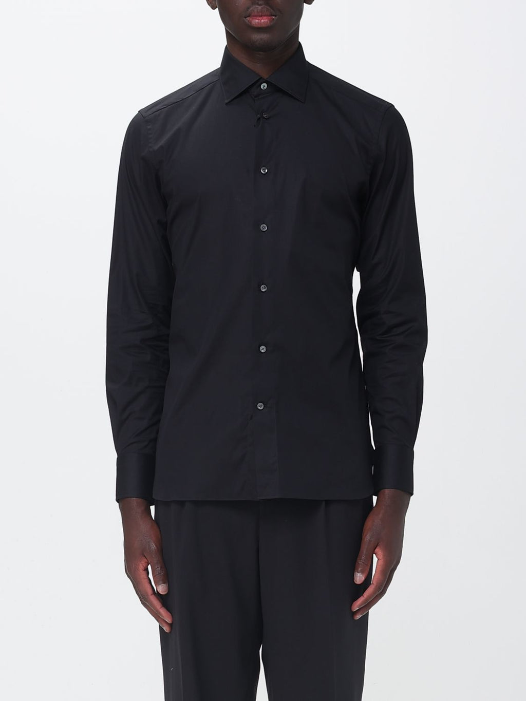 Zegna Shirt Men Black