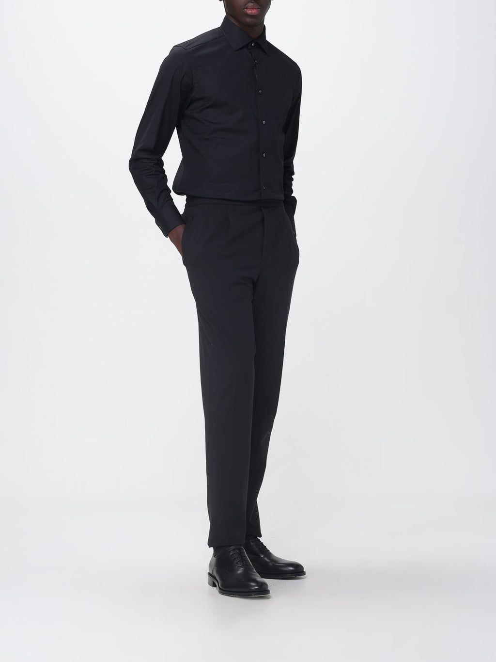 Zegna Shirt Men Black
