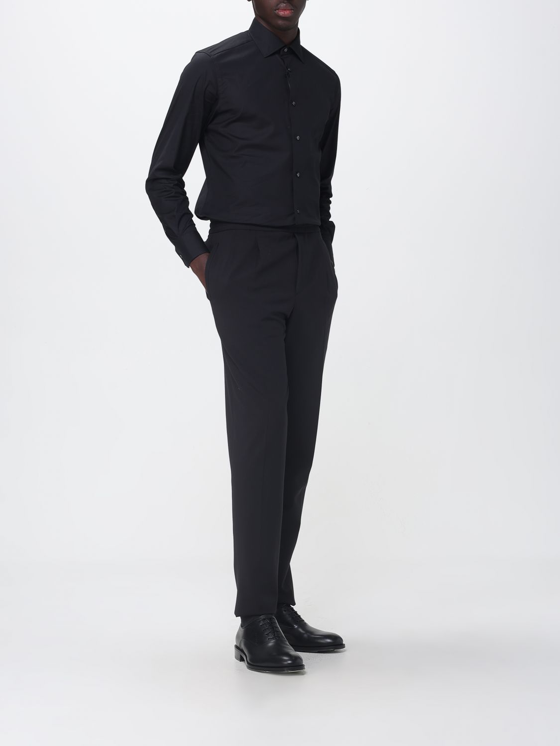 Zegna Shirt Men Black