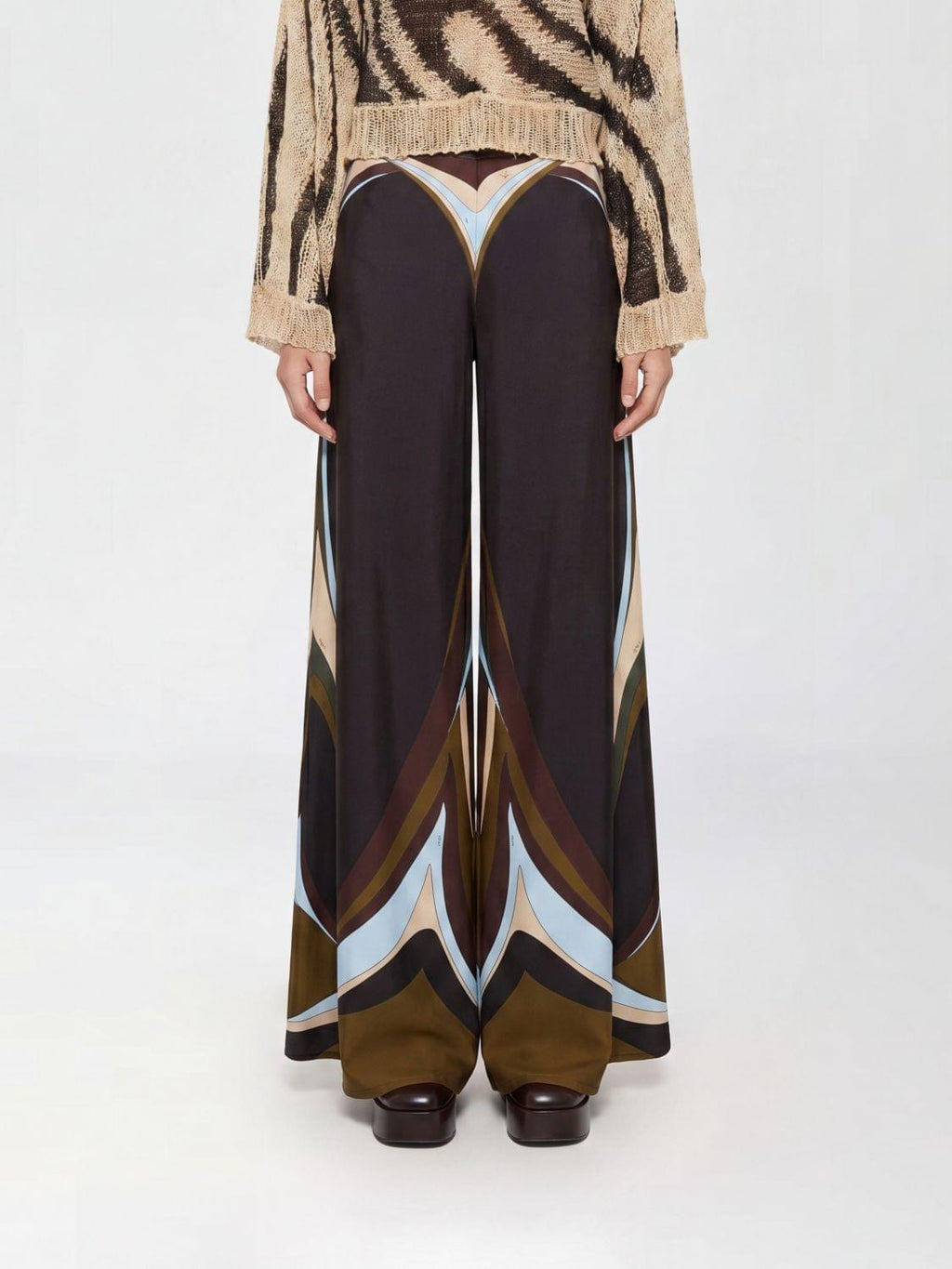 Pucci Pants Woman Kaki