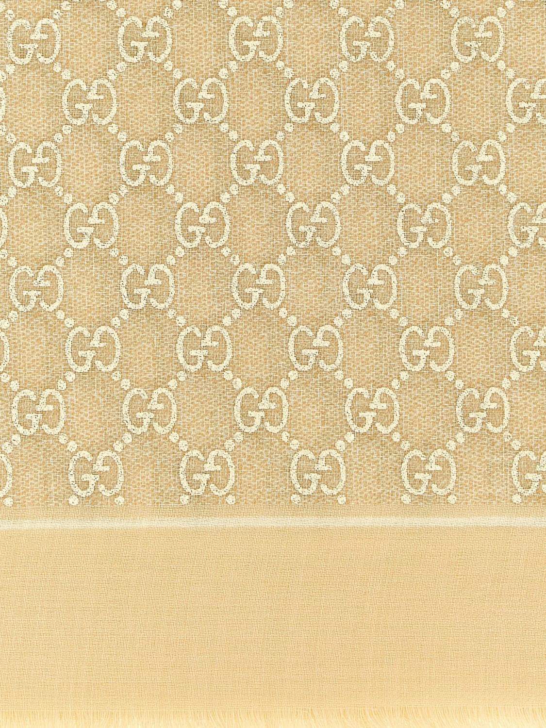 Gucci Neck Scarf Woman Beige
