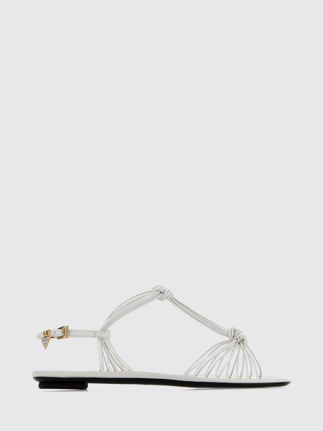 Prada Heeled Sandal Woman White