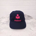 ISABEL MARANT NAVY LOGO ADJUSTABLE BASEBALL HAT