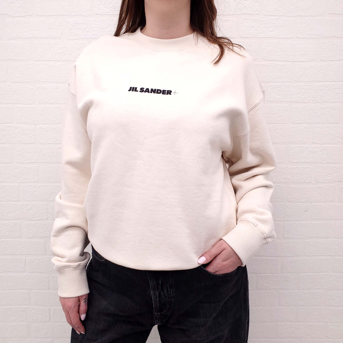 JIL SANDER LOGO SWEATSHIRT - SIZE S