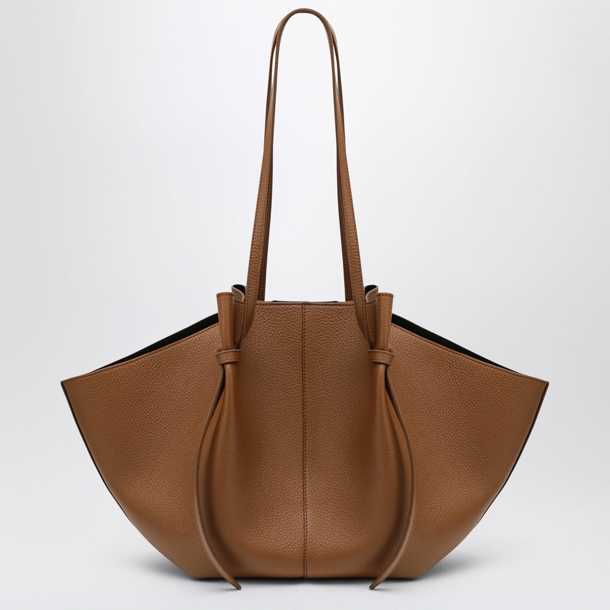 Yuzefi Large Mochi Bag In Hazel Pebble-Grained Leather Women
