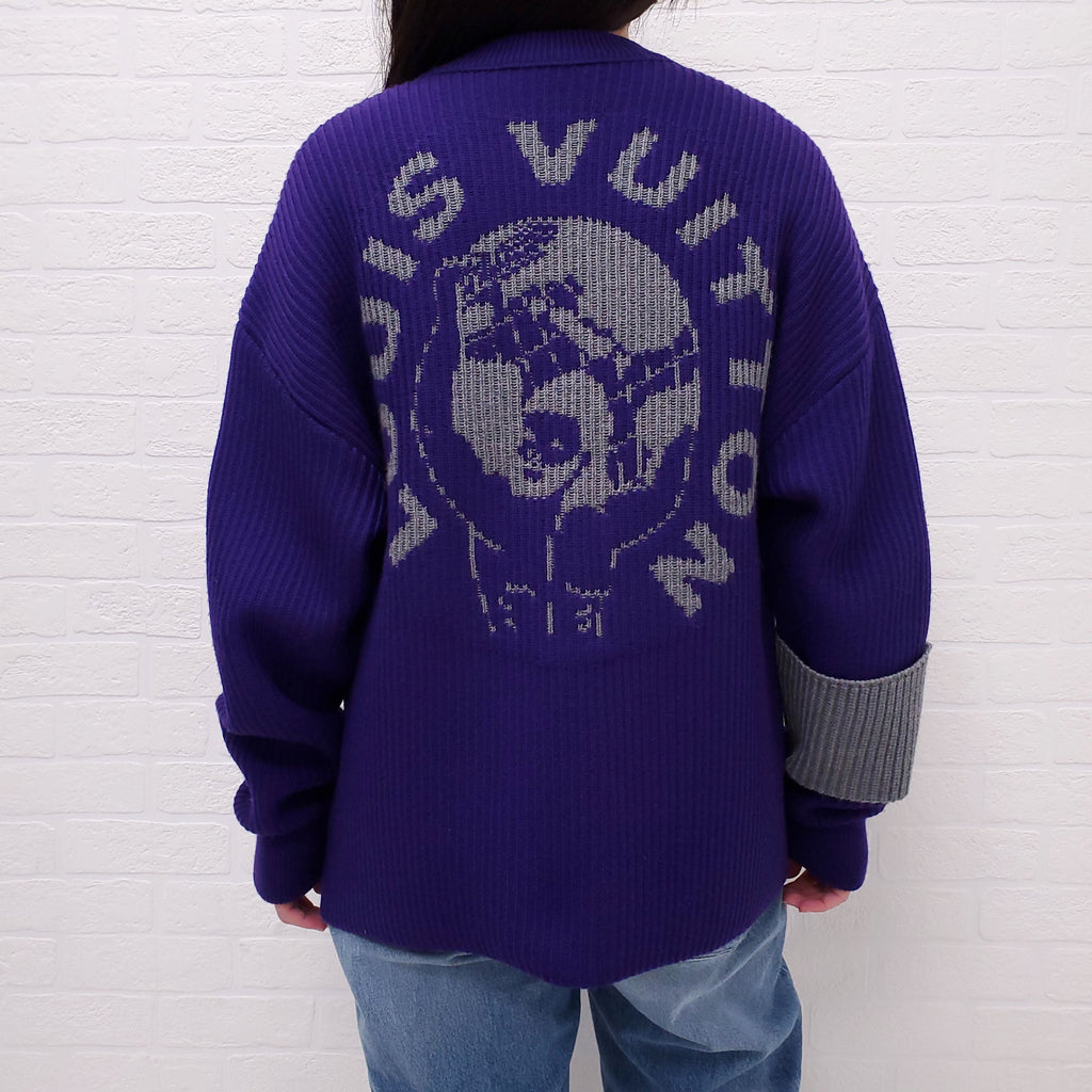 LOUIS VUITTON PURPLE LIMITED EDITION  SWEATER - SIZE XS (OVERSIZED)
